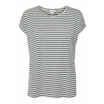 Afbeelding van VERO MODA Vmava Plain Ss Top Stripe Ga JRS Noos Shirt voor dames (1 stuk)