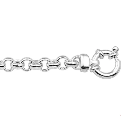 Afbeelding van Zilveren Collier jasseron 5 1018697 42 cm