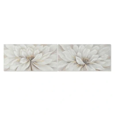 Afbeelding van Schilderij Home ESPRIT Shabby Chic Papaver 120 x 3 60 cm (2 Stuks)