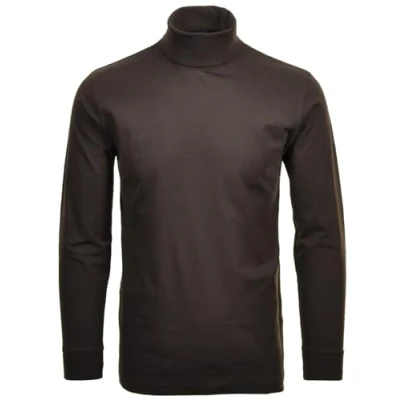 Afbeelding van RAGMAN Basic coltrui met lange mouwen voor heren, bruin (080), XXL