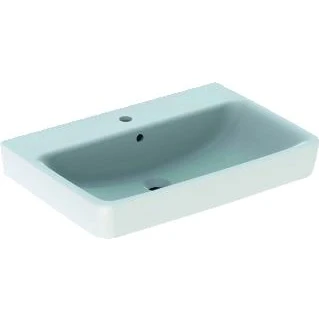 Afbeelding van Geberit renova plan wastafel met kraangat overloop 70x48x18 5cm wit kera tect 501724008 501 724 00 8