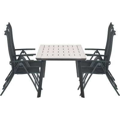 Afbeelding van Garden Impressions Santos tuinset 5 delig Penedo tuintafel 160x90 cm