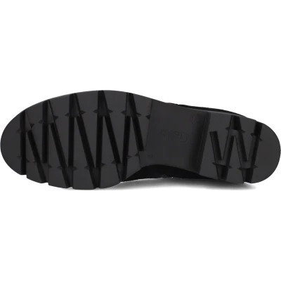 Afbeelding van Gabor Chelsea Enkellaarsjes met plateauzool, Dames, Maat: 38, Schwarz Veloursleer
