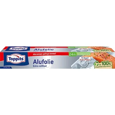 Afbeelding van Toppits Aluminiumfolie 24M karton, Verpakking van voedingsmiddelen