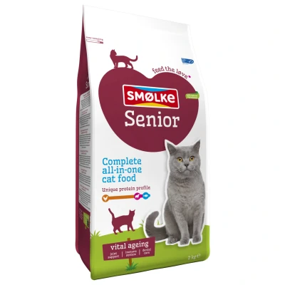 Afbeelding van Smolke Cat Senior Kip&amp;Lam&amp;Vis Kattenvoer 2 kg