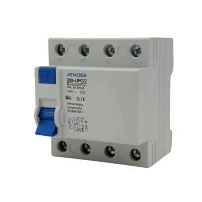 Afbeelding van RASMACOR Aardlekschakelaar 4P 10KA AC klasse 40A 300MA 230V 50HZ gevoeligheid 72mm x 66mm 83mm ATMOSS