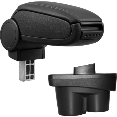 Afbeelding van [pro.tec]® Armsteun Opel Corsa E 11 2014 kunstleer zwart