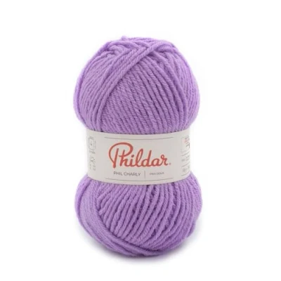 Afbeelding van Phildar Phil Charly wol, 53 g breiwol 100% acryl naald nr. 4 kleur hyacint