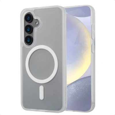 Afbeelding van Samsung Galaxy S24 MagSafe Hoesje Kunststof imoshion Hardcase/Backcover Wit Telefoonhoesje