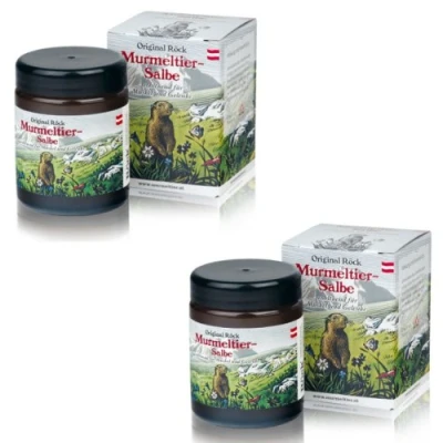 Afbeelding van originele röck marmot zalf, 2 x 100 ml glas