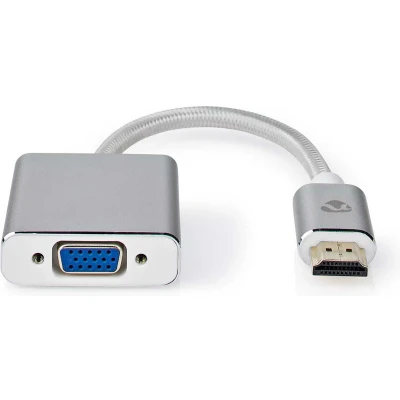 Afbeelding van HDMI naar VGA adapter Nedis 0.2 meter (Jack 3.5 mm, Full HD, Nylon)