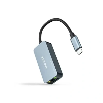 Afbeelding van Adapter USB C naar Netwerk RJ45 NANOCABLE 10.03.0410 Grijs