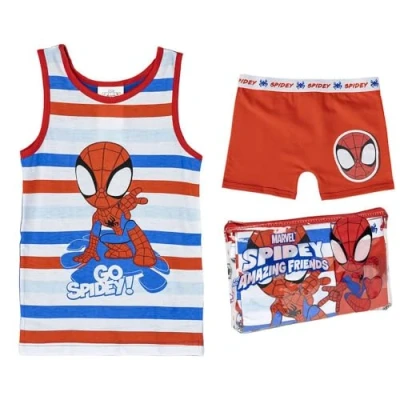 Afbeelding van Pyjama Kinderen Spidey Rood Maat 3 Jaar
