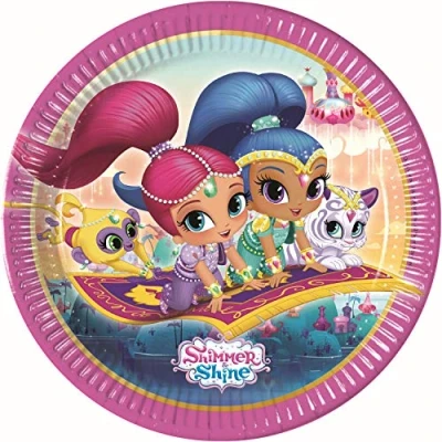 Afbeelding van Bord Shimmer &amp; Shine Magenta 23cm 8 stuks