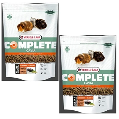 Afbeelding van Versele Laga Complete cavia All in One Nutrition dubbele verpakking 2 x 500 g pellets bevat Timothy hooi verrijkt met vlierbessen en kruiden