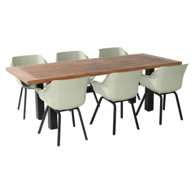 Afbeelding van Hartman tuinset Yasmani tuintafel 240 cm. + Sophie Element F. Green