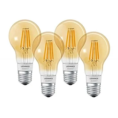 Afbeelding van LEDVANCE LED lamp Lampvoet: E27 Warm wit 2400 K 6 W SMART+ Filament Classic Dimmable [Energie efficiëntieklasse A++] 4 stuks