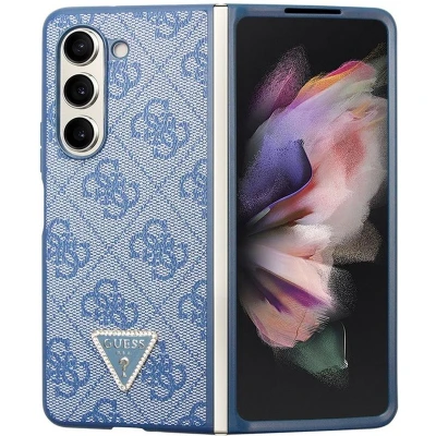 Afbeelding van Guess Triangle Hoesje Galaxy Z Fold5 Blauw