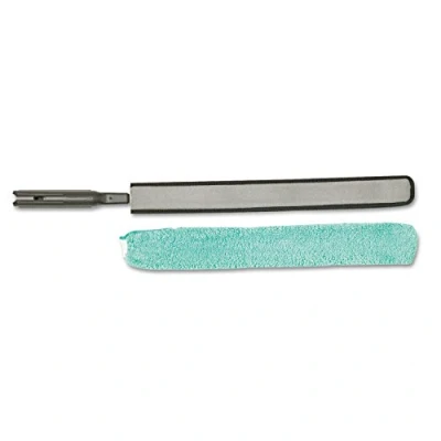 Afbeelding van Rubbermaid Commerciële FGQ85200WH00 Executive Series HYGEN High Performance Flexibele Microfiber Duster en Frame, Groen
