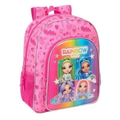 Afbeelding van Schoolrugzak Rainbow High Shine Multicolour 32 x 38 12 cm