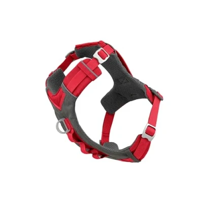 Afbeelding van Kurgo Journey Air Harness, hondenharnas voor hardlopen en wandelen, lichtgewicht, ademend, medium rood