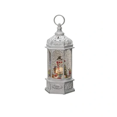 Afbeelding van Konstsmide 4289 200 LED lantaarn Sneeuwpop Warmwit Wit Watergevuld, USB aansluiting