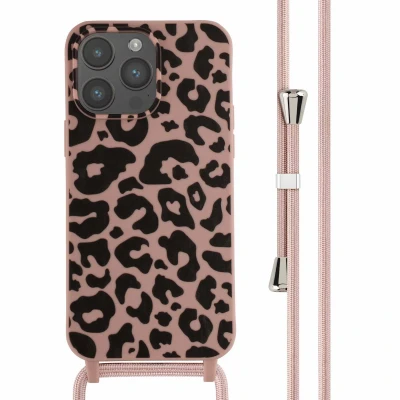 Afbeelding van Apple iPhone 14 Pro Max Hoesje Siliconen en TPU (zacht) iMoshion Softcase/Koordhoesje/Backcover Roze Telefoonhoesje