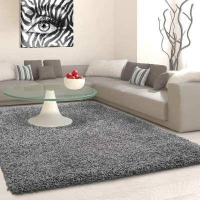 Afbeelding van Hoogpolig vloerkleed Life Grijs 160x230cm Adana Carpets