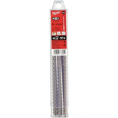 Afbeelding van Sds Plus Hamerboor Mx4 6 X 210 Mm (10 Stuks)