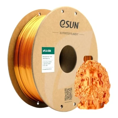 Afbeelding van eSUN Zijde Metaal PLA Filament 1,75mm, Silky Metallic 3D Printer PLA, Maatnauwkeurigheid +/ 0,05mm, 1KG Spool (2.2 LBS) Printing for Printers, Koper
