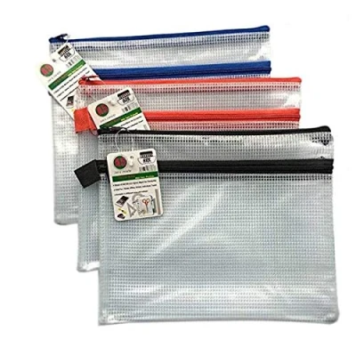 Afbeelding van A5 Twin Pocket Tuff Bag School Waterdichte opslag Sterke etui Pennenzak Portemonnee met ritssluiting (ca. 230x 180 mm) Single By ARK