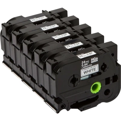 Afbeelding van Brother HG 251v5 Tape Zwart op wit (24 mm)