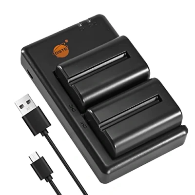 Afbeelding van DSTE 2 stuks NP FM500H(2300mAh/7.4V) batterijlader compatibel met Sony a700, Alpha a58, DSLR A100, A100K, A100W/B, A200, A200K, A200W, A200W 0WB, D SLR A300