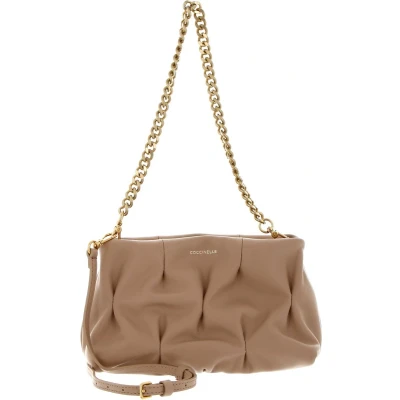 Afbeelding van COCCINELLE Leren Schoudertas Avondtas Ophelie Goodie Handbag Camelia Roze
