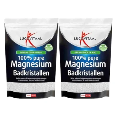 Afbeelding van 2+2 gratis: 2x Lucovitaal Magnesium Badkristallen 1 kg