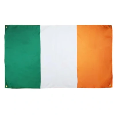 Afbeelding van AZ FLAG Ierse vlag 150 x 90 cm met 4 ogen, paviljoen voor balkon of muur