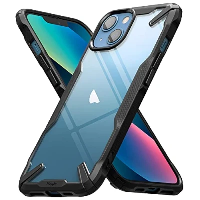 Afbeelding van Ringke Fusion X Compatibel met iPhone 13 Mini Case, Krasvast Schokbestendig Robuuste Bumper Hoesje Black