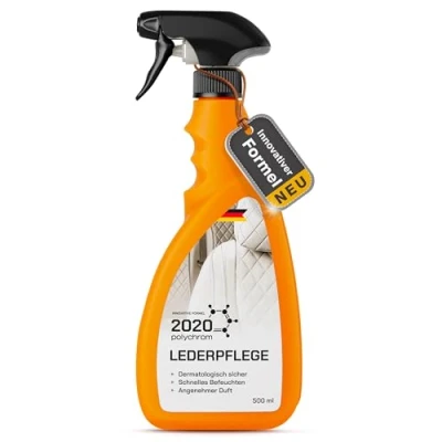 Afbeelding van Polychroom 2020 Leerverzorgingsconditioner, 500 ml, intensieve leerverzorging voor glad leer en kunstleer in auto&#039;s, motorfietsen, boten vliegtuigen