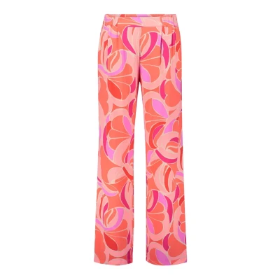Afbeelding van Betty Barclay Schlupf MIT Eingrifftaschen Broek, Dames, Maat: 48, Red rosè