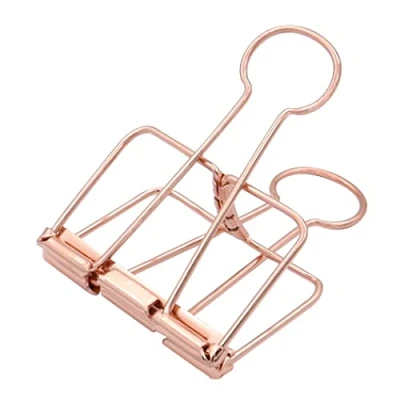 Afbeelding van Extra Grote Binder Clips 6,5 cm, Papieren Klemmen Rose Goud voor Kantoor Schoolbenodigdheden (15 stuks)