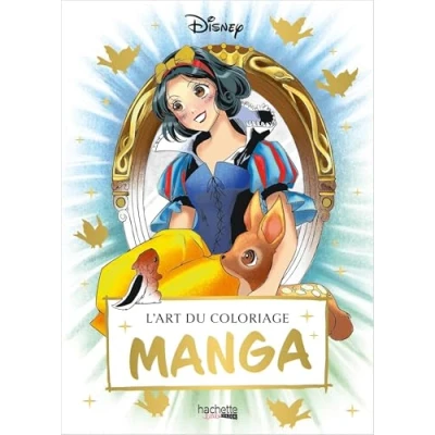 Afbeelding van Disney L&#039;Art du Coloriage Manga Hachette Heroes Kleurboek voor volwassenen en kinderen