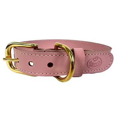 Afbeelding van Sazzz Halsband Hond Braveheart Classic Leer Roze 32 39X2 CM