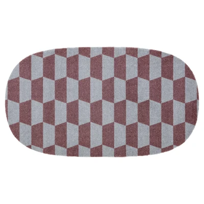 Afbeelding van MD Entree Vloerkleed Deurmat Universal Oval Hexagon 67 x 120 cm