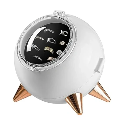 Afbeelding van Bafnsiji Ring Opbergdoos, Plastic Sieraden Transparante Raam Sieradendoos Organizer Display Case, Organisator voor Ketting, Ringen,A