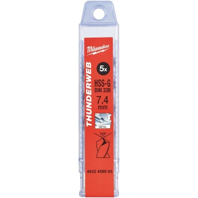 Afbeelding van Metaalboor Hss G Thunderweb 7,4 X 109 Mm (5 Stuks)