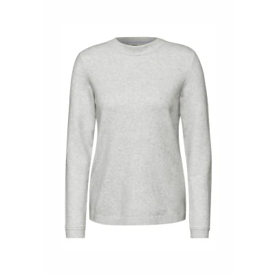 Afbeelding van CECIL Fijn gebreide trui, Soft Silver Melange, XXL