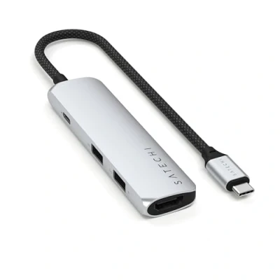 Afbeelding van Satechi ST P4SS interface hub USB Type C 10000 Mbit/s Zilver