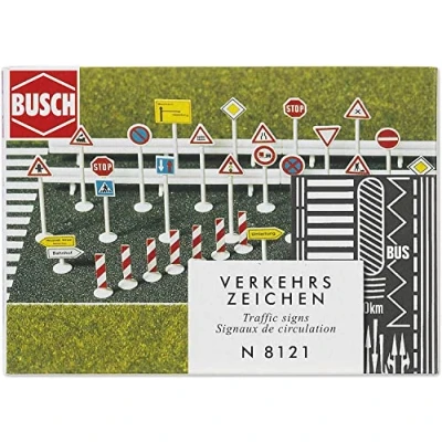 Afbeelding van Busch Verkehrszeichen set N (Bu8121) modelbouwsets, hobbybouwspeelgoed voor kinderen, modelverf en accessoires