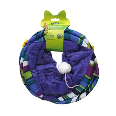 Afbeelding van Dehner Kattunnel Color XL, Ø 25 cm, lengte 90 polyester, blauw