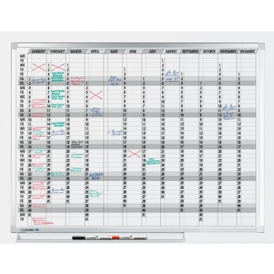 Afbeelding van Planbord Legamaster professional jaarplanner hor 90x120cm